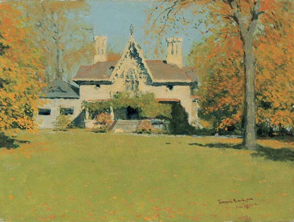 Frederic Remington painting Endion (Remington's Home at New Rochelle)