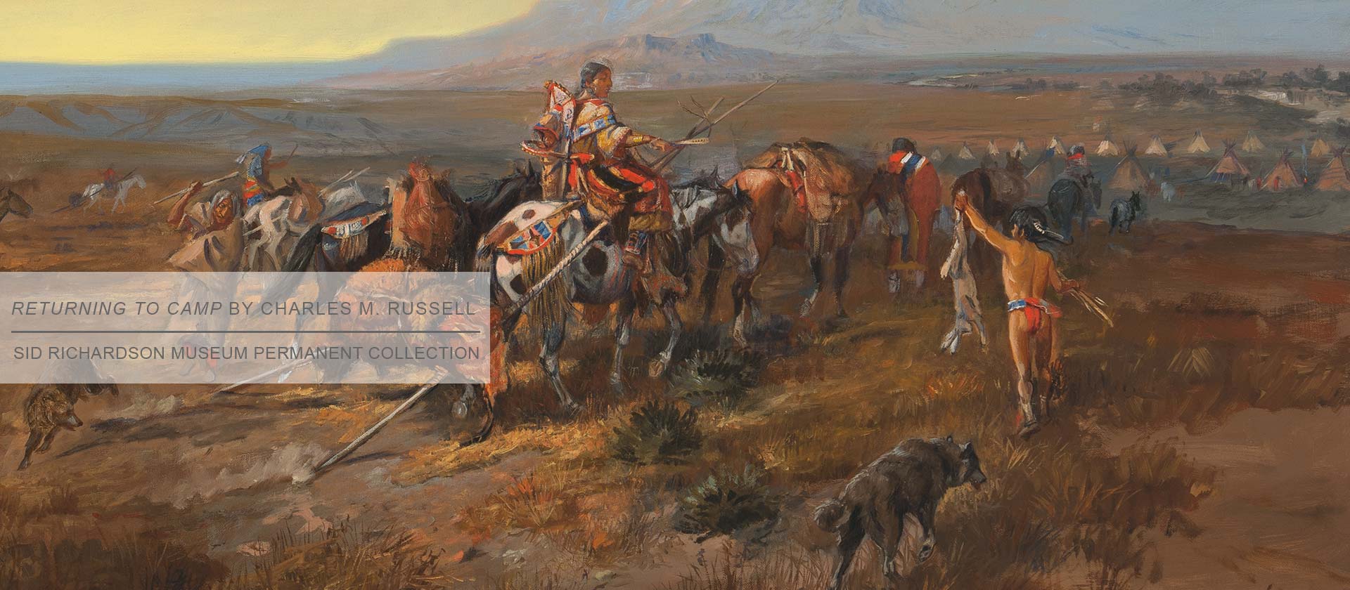 Returning to Camp by Charles Russell, Sid Richardson Museum of Art