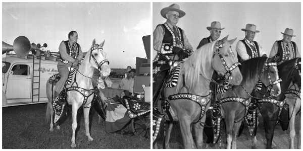 Photo of Sid Richardson and a group on horses