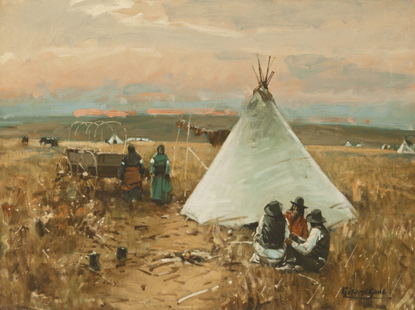 William G. Gaul | The Pow-Wow | ca. 1890 | Oil on canvas