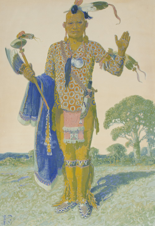 Apache, painting by Herbert Herget