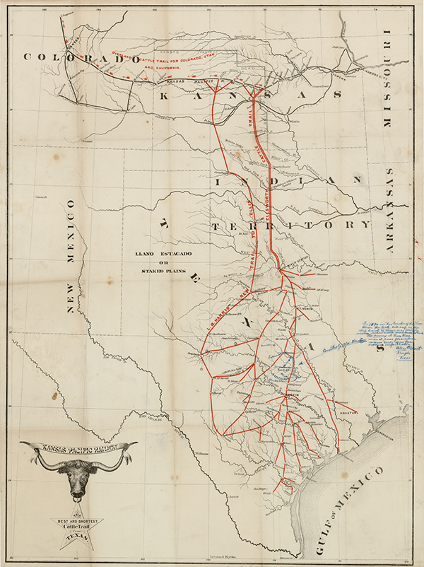 The Best and Shortest Cattle Trail From Texas, Reese-Jones collection