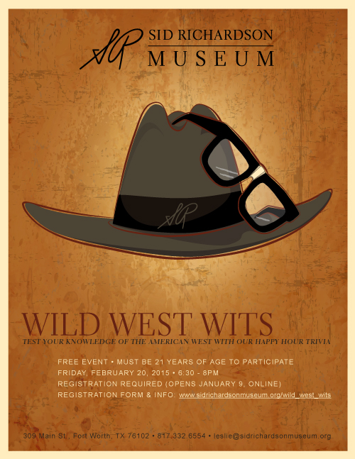 Wild West Wits event Flyer