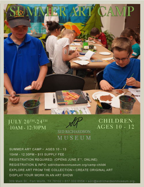 Summer Art Camp event Flyer